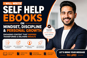 ghostwrite self help ebooks on mindset, discipline and personal growth