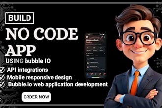 build bubble io saas mvp and no code web app