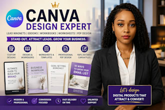 design canva lead magnet ebook workbook worksheet pdf document design