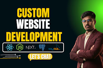 build a custom website as a designer and fullstack developer