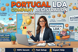 register your portugal lda company for non residents and ecommerce