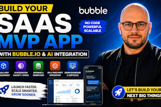 build your saas mvp app with bubble io and ai integration