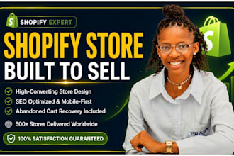 shopify ecommerce website development, design redesign shopify store expert