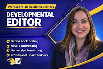 developmental editor fiction book editing novel proofread formatting