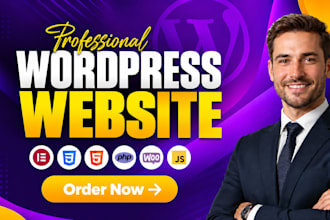 do wordpress website development, redesign or design wordpress business website