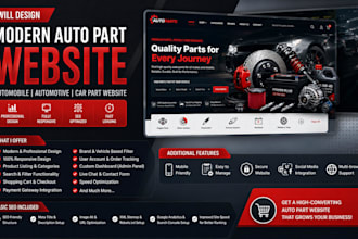modern auto part website automobile website automotive car part website