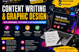 do content writing and graphic design