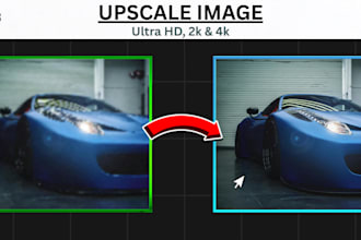 enhance and upscale any image to HD, 4k quality