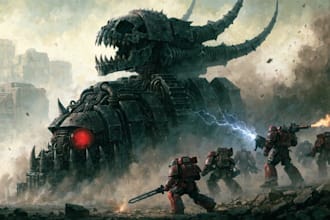 create warhammer 40k art