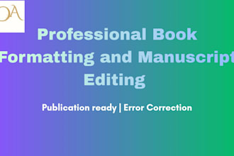 format your book layout and edit your manuscript