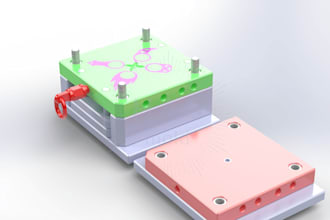 render silicone molds 3d plastic injection mold design 3d moldflow, 3d cad model