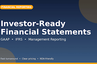 prepare professional financial statements and reports