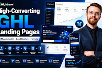 create gohighlevel landing and crm automation