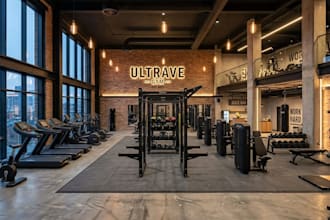 design commercial gym, fitness studio, or home gym interiors