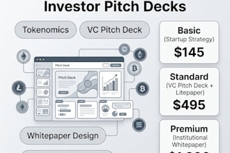 write your tokenomics whitepaper and design investor pitch decks