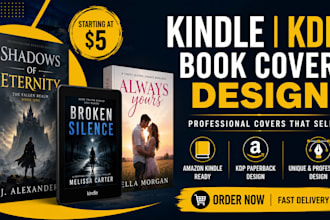 design kindle kdp ebook and book cover design