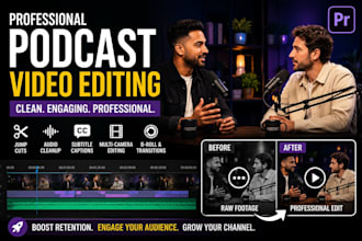 edit engaging podcast and interview videos