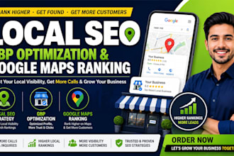 provide local SEO, gbp optimization, and google maps ranking services