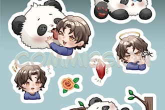 draw cute chibi stickers