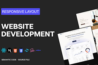 build a responsive react or nextjs website