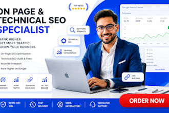 do on page and techinical seo, audit website indexing and google search console