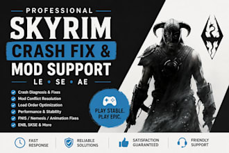 diagnose and fix complex crashes in heavily modded skyrim le ae se