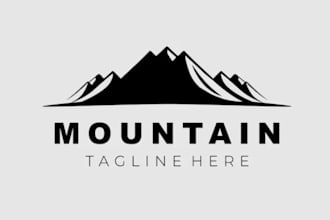 create minimal line art logo design