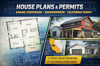 design adu jadu plan house plan garage conversion barndominium california permit