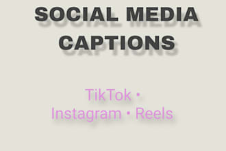 write aesthetic social media captions