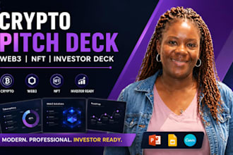 crypto pitch deck, web3 presentation, nft investor deck design