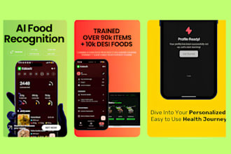 build a camera to food calorie information fetching android  app