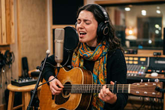 write, sing, produce emotional edm song with catchy hooks as a female vocalist