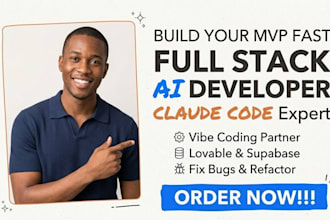be your full stack ai developer, claude code expert for your web app development