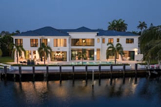 design luxury waterfront property, coastal home plans, private dock architecture