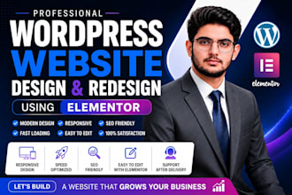design or redesign a responsive wordpress website