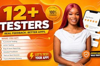 provide closed testing 20 testers 12 testers mobile app testing 12 testers