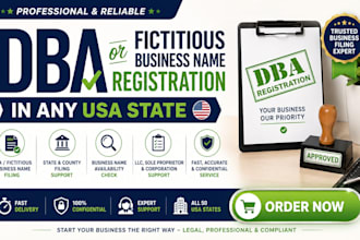 file dba or fictitious business name registration in any USA state