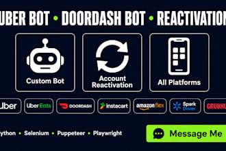 build uber bot doordash grabber instacart bot reactive uber spark driver
