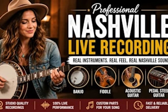 record real acoustic folk strings for your album music production