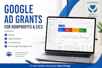 setup google ad grants campaigns for nonprofits charities and cics