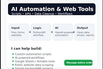 build ai automation tools and scripts