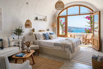 design a cozy vacation rental interior for airbnb hosts