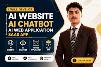 develop ai website, ai chatbot, ai web application, saas app