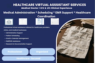 be your professional medical virtual assistant