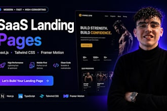 build a high conversion saas landing page with framer motion