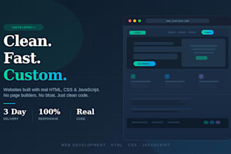 build a clean, responsive website