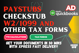 create check stubs document and payroll reports