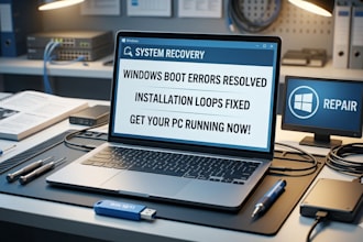 fix windows os errors, startup loops, and installation failures