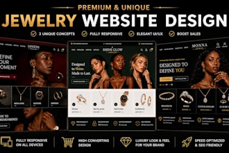 design jewelry website jewelry shopify store earrings necklace store