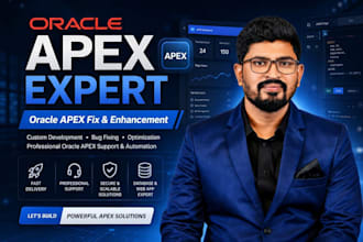 develop and customize oracle apex web application